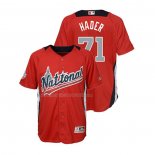 Maglia Baseball Bambino All Star 2018 Josh Hader Home Run Derby National League Rosso
