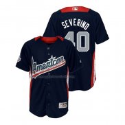 Maglia Baseball Bambino All Star 2018 Luis Severino Home Run Derby American League Blu