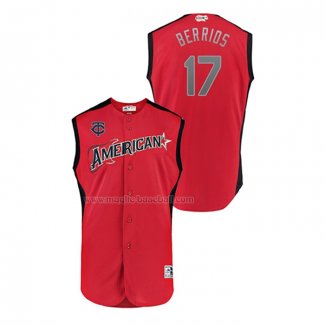 Maglia Baseball Bambino All Star 2019 Minnesota Twins Jose Berrios Player American League Rosso
