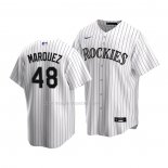 Maglia Baseball Bambino Colorado Rockies German Marquez Replica Home 2020 Bianco