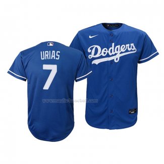Maglia Baseball Bambino Los Angeles Dodgers Julio Urias Replica Alternato 2020 Blu