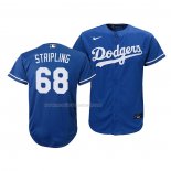 Maglia Baseball Bambino Los Angeles Dodgers Ross Stripling Replica Alternato 2020 Blu