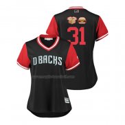 Maglia Baseball Donna Arizona Diamondbacks Brad Boxberger 2018 Llws Players Weekend Box Hamburger Nero