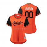 Maglia Baseball Donna Baltimore Orioles Personalizzate 2018 Llws Players Weekend Nickname Arancione