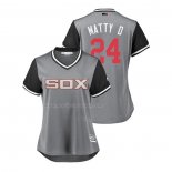 Maglia Baseball Donna Chicago White Sox Matt Davidson 2018 Llws Players Weekend Matty d Grigio
