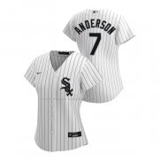 Maglia Baseball Donna Chicago White Sox Tim Anderson Replica Home 2020 Bianco