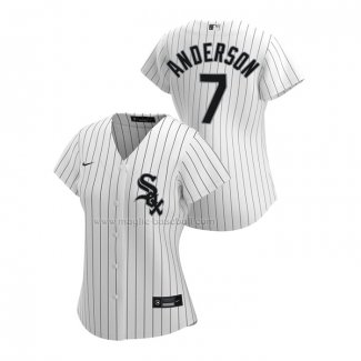 Maglia Baseball Donna Chicago White Sox Tim Anderson Replica Home 2020 Bianco