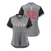 Maglia Baseball Donna Chicago White Sox Xavier Cedeno 2018 Llws Players Weekend x Grigio