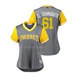 Maglia Baseball Donna San Diego Padres Luis Perdomo 2018 Llws Players Weekend El Chamaquito Grigio