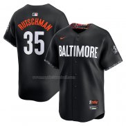 Maglia Baseball Uomo Baltimore Orioles Adley Rutschman City Connect Limited Nero