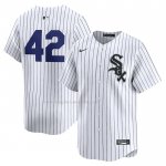 Maglia Baseball Uomo Chicago White Sox 2024 Jackie Robinson Day Home Limited Bianco