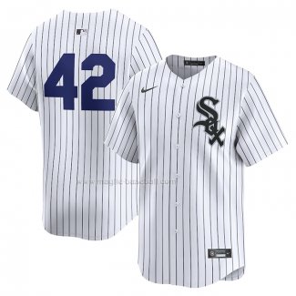 Maglia Baseball Uomo Chicago White Sox 2024 Jackie Robinson Day Home Limited Bianco
