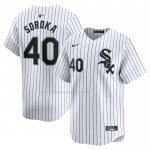 Maglia Baseball Uomo Chicago White Sox Michael Soroka Home Limited Bianco