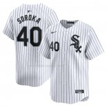Maglia Baseball Uomo Chicago White Sox Michael Soroka Home Limited Bianco