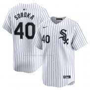 Maglia Baseball Uomo Chicago White Sox Michael Soroka Home Limited Bianco