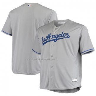 Maglia Baseball Uomo Los Angeles Dodgers Big & Tall Replica Grigio