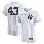 Maglia Baseball Uomo New York Yankees Jonathan Loaisiga Home Elite Bianco