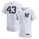 Maglia Baseball Uomo New York Yankees Jonathan Loaisiga Home Elite Bianco