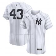Maglia Baseball Uomo New York Yankees Jonathan Loaisiga Home Elite Bianco