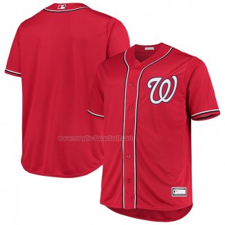 Maglia Baseball Uomo Washington Nationals Big & Tall Alternato Replica Rosso