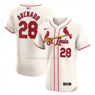 Maglia Baseball Uomo St. Louis Cardinals Alternato Elite Bianco