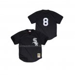 Maglia Baseball Bambino Chicago White Sox Bo Jackson Cooperstown Collection Mesh Batting Practice Nero
