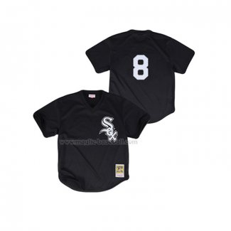 Maglia Baseball Bambino Chicago White Sox Bo Jackson Cooperstown Collection Mesh Batting Practice Nero