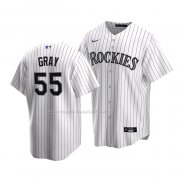 Maglia Baseball Bambino Colorado Rockies Jon Grigio Replica Home 2020 Bianco