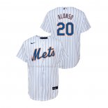 Maglia Baseball Bambino New York Mets Pete Alonso Replica Home Bianco