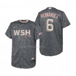 Maglia Baseball Bambino Washington Nationals Cesar Hernandez 2022 City Connect Replica Grigio