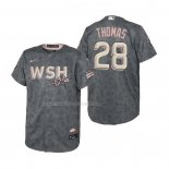 Maglia Baseball Bambino Washington Nationals Lane Thomas 2022 City Connect Replica Grigio