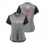 Maglia Baseball Donna Chicago White Sox Tim Anderson 2018 Llws Players Weekend Ta7 Grigio