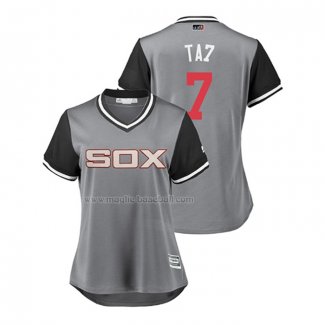 Maglia Baseball Donna Chicago White Sox Tim Anderson 2018 Llws Players Weekend Ta7 Grigio