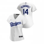 Maglia Baseball Donna Los Angeles Dodgers Enrique Hernandez Replica Home 2020 Bianco