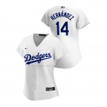 Maglia Baseball Donna Los Angeles Dodgers Enrique Hernandez Replica Home 2020 Bianco