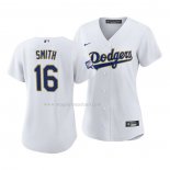 Maglia Baseball Donna Los Angeles Dodgers Will Smith 2021 Gold Program Replica Bianco