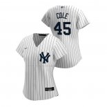 Maglia Baseball Donna New York Yankees Gerrit Cole Replica Home 2020 Bianco