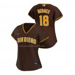 Maglia Baseball Donna San Diego Padres Austin Hedges Replica Road 2020 Marrone