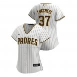 Maglia Baseball Donna San Diego Padres Joey Lucchesi Replica Home 2020 Bianco