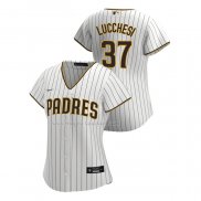 Maglia Baseball Donna San Diego Padres Joey Lucchesi Replica Home 2020 Bianco