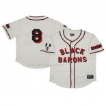 Maglia Baseball Uomo Birmingham Barons 8 Rings & Crwns Mesh Button Down Replica Crema