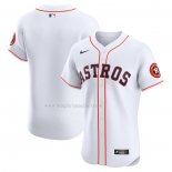 Maglia Baseball Uomo Houston Astros Home Vapor Premier Elite Patch Bianco