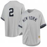 Maglia Baseball Uomo New York Yankees Derek Jeter Mitchell & Ness 1998 Cooperstown Collection Road Autentico Grigio Maglia Baseball Uomo New York Yankees Derek Jeter Mitchell & Ness 1998 Cooperstown Collection Road Autentico Grigio