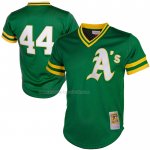 Maglia Baseball Uomo Oakland Athletics Reggie Jackson Mitchell & Ness Cooperstown Mesh Batting Practice Verde