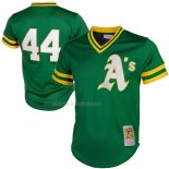 Maglia Baseball Uomo Oakland Athletics Reggie Jackson Mitchell & Ness Cooperstown Mesh Batting Practice Verde