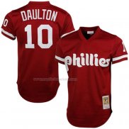 Maglia Baseball Uomo Philadelphia Phillies Darren Daulton Mitchell & Ness Cooperstown Mesh Batting Practice Rosso