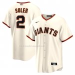 Maglia Baseball Uomo San Francisco Giants Jorge Soler Home Replica Crema