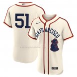 Maglia Baseball Uomo San Francisco Giants Jung Hoo Lee 2024 Rickwood Classic Autentico Crema