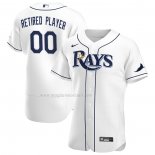 Maglia Baseball Uomo Tampa Bay Rays Pick-A-player Retired Roster Home Autentico Bianco