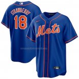 Maglia Baseball Uomo New York Mets Darryl Strawberry Alternato Elite Blu
